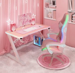 Biurko gamingowe Cobra CRF4575RGB Pink LED RGB 120 cm 7