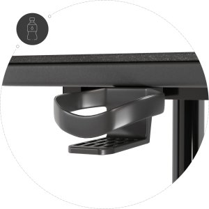 Biurkogamingowe Cobra X-Mate CRF140BK + mata, 140 cm 3