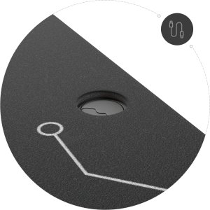 Biurkogamingowe Cobra X-Mate CRF140BK + mata, 140 cm 4