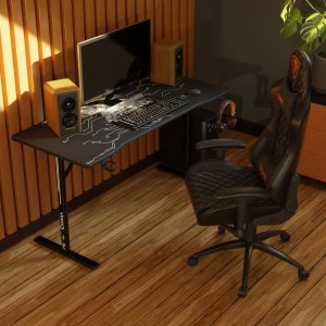 Biurkogamingowe Cobra X-Mate CRF140BK + mata, 140 cm 7