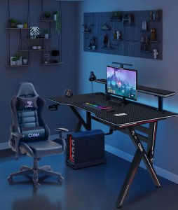 Biurko gamingowe Cobra CR4009BK czarne 120 cm 11