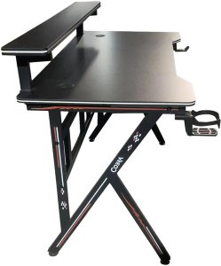 Biurko gamingowe Cobra CR4009BK czarne 120 cm 4