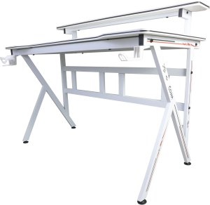 Biurko gamingowe z półką Cobra CR4010WH białe 120 cm 2