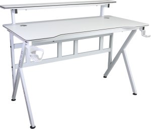 Biurko gamingowe z półką Cobra CR4010WH białe 120 cm 4