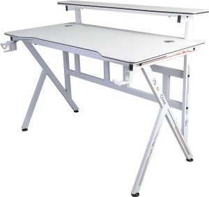 Biurko gamingowe z półką Cobra CR4010WH białe 120 cm 5