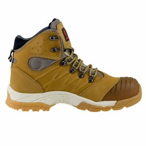 URG-135 S3 - Trzewiki z wysokiej jakości skóry nubukowej bezpieczne z kompozytowym podnoskiem właściwości antyelektrostatyczne absorpcja energii w pięcie odporne na przebicie 44 4