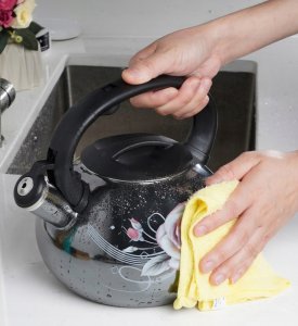 Czajnik emaliowany 3L z gwizdkiem. Masterpan MP-2547. Indukcja, gaz 8