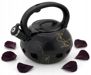 Czajnik emaliowany 3L z gwizdkiem. Masterpan MP-2548. Indukcja, gaz 6