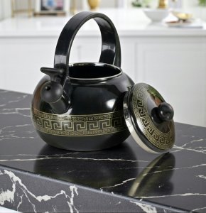 Czajnik emaliowany 2,2L z gwizdkiem. Masterpan MP-2513. Indukcja, gaz 5