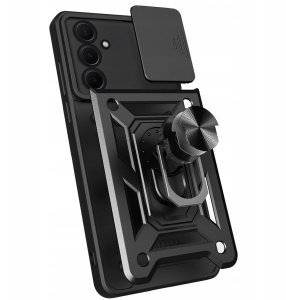 Etui Pancerne Do Samsung Galaxy A35 5G (Czarne, Armor, Ochronne) Szkło 4