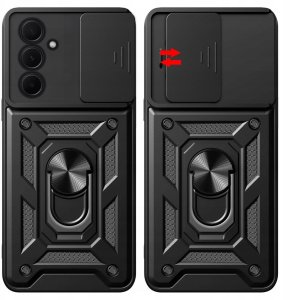 Etui Pancerne Do Samsung Galaxy A35 5G (Czarne, Armor, Ochronne) Szkło 5