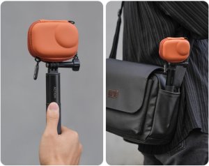 MINI FUTERAŁ CASE ETUI OCHRONNE DO DJI OSMO ACTION 6 / 5 PRO / 4 / 3 (POMARAŃCZOWY) 8