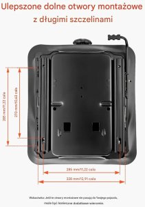 Zawieszenie fotela powietrzne z prowadnicą, uniwersalne do traktora i wózka 3