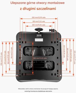 Zawieszenie fotela powietrzne z prowadnicą, uniwersalne do traktora i wózka 4