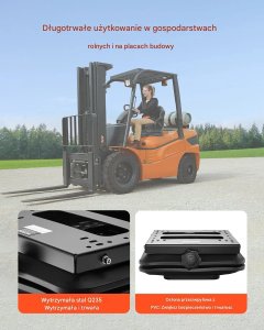 Zawieszenie fotela powietrzne do traktora i wózka, uniwersalne, z osłoną 3