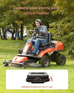 Zawieszenie fotela powietrzne do traktora i wózka, uniwersalne, z osłoną 7