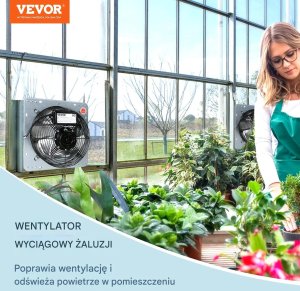 Wentylator wyciągowy 30,5cm 1400RPM aluminiowy, wysoki przepływ do garażu 3