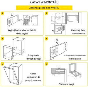 Auping Sprężyny montażowe do łóżka king/queen, mocne, DIY, biały 4