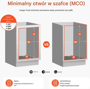 Kosz wysuwany do szafki 2x35QT soft close, metalowe prowadnice, pod blat 4
