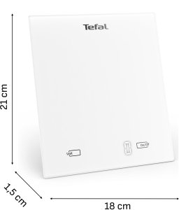 Waga kuchenna Tefal Essential biały - Cyfrowa waga kuchenne BC5504V0 (3121040095287) 4