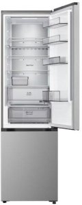 Lodówka LG NoFrost 375 L wysokość 203 cm srebrny - Ledusskapis GBBS524CPY.APYQEUZ 4