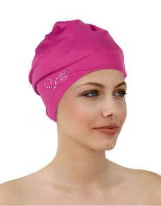 Ladies fabric swim cap 2