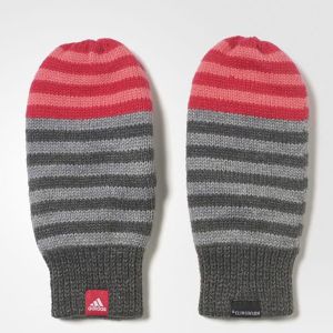 Adidas Rękawiczki dziecięce Stripy Mittens szare r. XS (CD3044) 1
