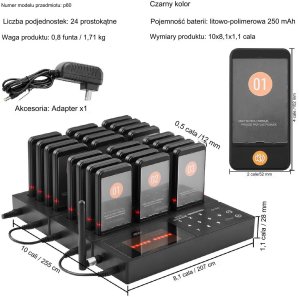 Pager Restauracyjny System Przywoławczy Pager 24 szt. 2