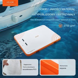 Nadmuchiwana pływająca tratwa wyspa na basen plaże 3,04 x 2,43 m 7