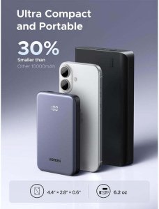 Powerbank 10000mAh UGREEN PB507 20W PD USB + USB-C (szary) 4