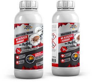 Oprysk Płyn Środek Preparat na Kleszcze Komary Owady Mikrokapsułkowy "Mastercid Micro" z Cypermetryną 1L 4