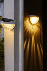 Kinkiet ProGarden Q30D1 LAMPKI SOLARNE ŚCIENNE  OGRODOWE    LED 8 SZT. 6