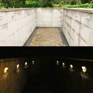 Kinkiet ProGarden Q30D1 LAMPKI SOLARNE ŚCIENNE  OGRODOWE    LED 8 SZT. 9