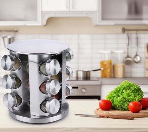 Alpina - Obrotowy stojak organizer na przyprawy 12 słoiczków 11