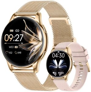 Zestaw damski zegarek SMARTWATCH Rubicon RNCF30 złoty + bransoletka 2