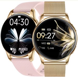 Zestaw damski zegarek SMARTWATCH Rubicon RNCF30 złoty + bransoletka 3