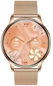 Zestaw damski zegarek SMARTWATCH Rubicon RNCF30 złoty + bransoletka 9