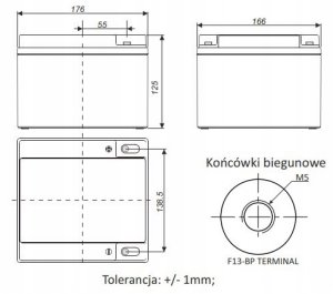 TCL 28-12 TECHNOCELL Akumulator AGM 12V 28Ah 4