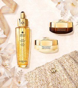 GUERLAIN_SET Abeille Royale Advanced Youth Watery Oil olejek do twarzy 50ml + Honey Treatment Day Cream krem do twarzy 15ml + Honey Treatment Night Cream krem do twarzy na noc 15ml + Cosmetic Pouch 2