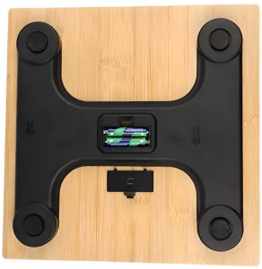 Waga łazienkowa elektroniczna bambusowa cyfrowa lcd temperatura 180kg 6