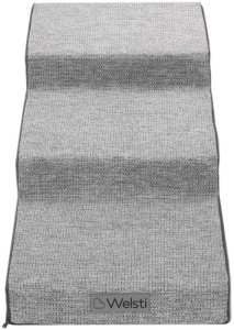 Schody dla psa Welsti 40cm 3 pochylne stopnie ciemne szare szerokie i twarde dla dużych psów do 60 kg 4