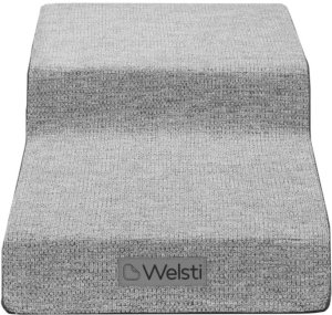 Schody dla psa Welsti 30 cm 2 pochylne stopnie ciemne szare do 60 kg 4