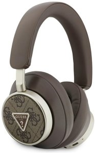 Słuchawki nauszne Guess 4G Triangle Logo Bluetooth ENC brązowy 2