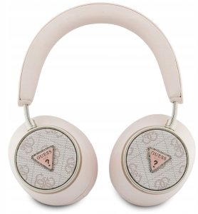 Słuchawki nauszne Guess 4G Triangle Logo Bluetooth ENC różowy 2