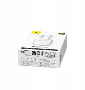 Słuchawki douszne Baseus Bass BS2 Lite TWS - białe 11