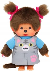 Małpka w fartuszku kotek 20cm 2