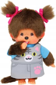 Małpka w fartuszku kotek 20cm 3