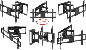 VETOUSON Extra Mocny Uchwyt TV Wieszak do Telewizora 32-100 cali 80kg VX-452 regulacja 3