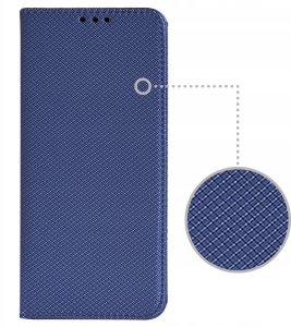 Etui MAGNET do Motorola Edge 70 Zamykane Granatowe Futerał + Szkło 9H 7