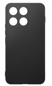 krainaGSM Etui Czarne Matowe Silikon Slim do Motorola Edge 70 + SZKŁO 9H 7